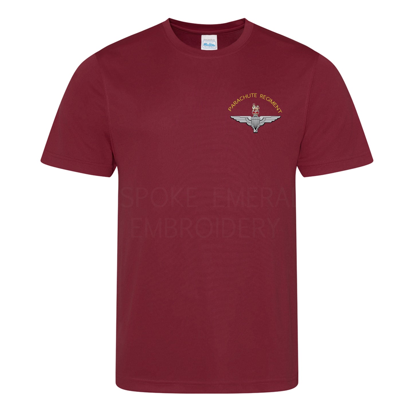 JC001 - Parachute Regiment Cool Wicking T-shirt - Bespoke Emerald Embroidery Ltd