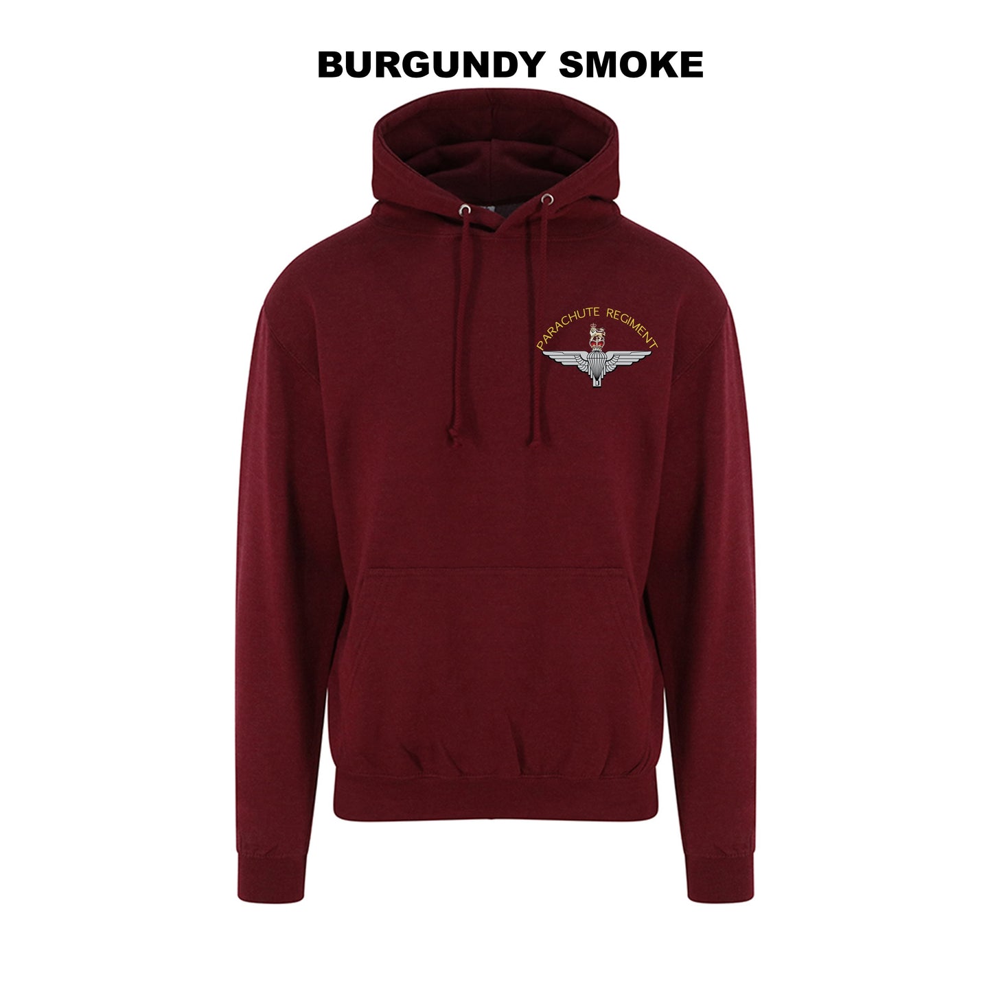 JH001-LCB- Large Cap-badge Parachute Regiment hoodie - Bespoke Emerald Embroidery Ltd