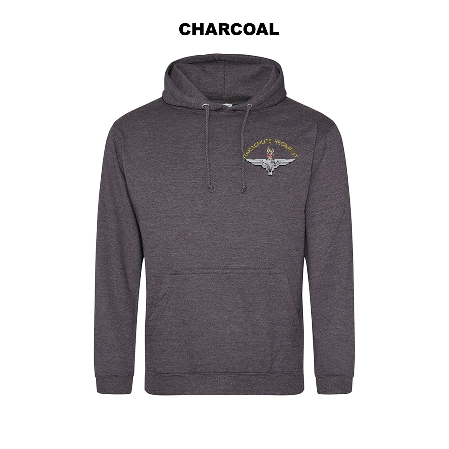 JH001-LCB- Large Cap-badge Parachute Regiment hoodie - Bespoke Emerald Embroidery Ltd