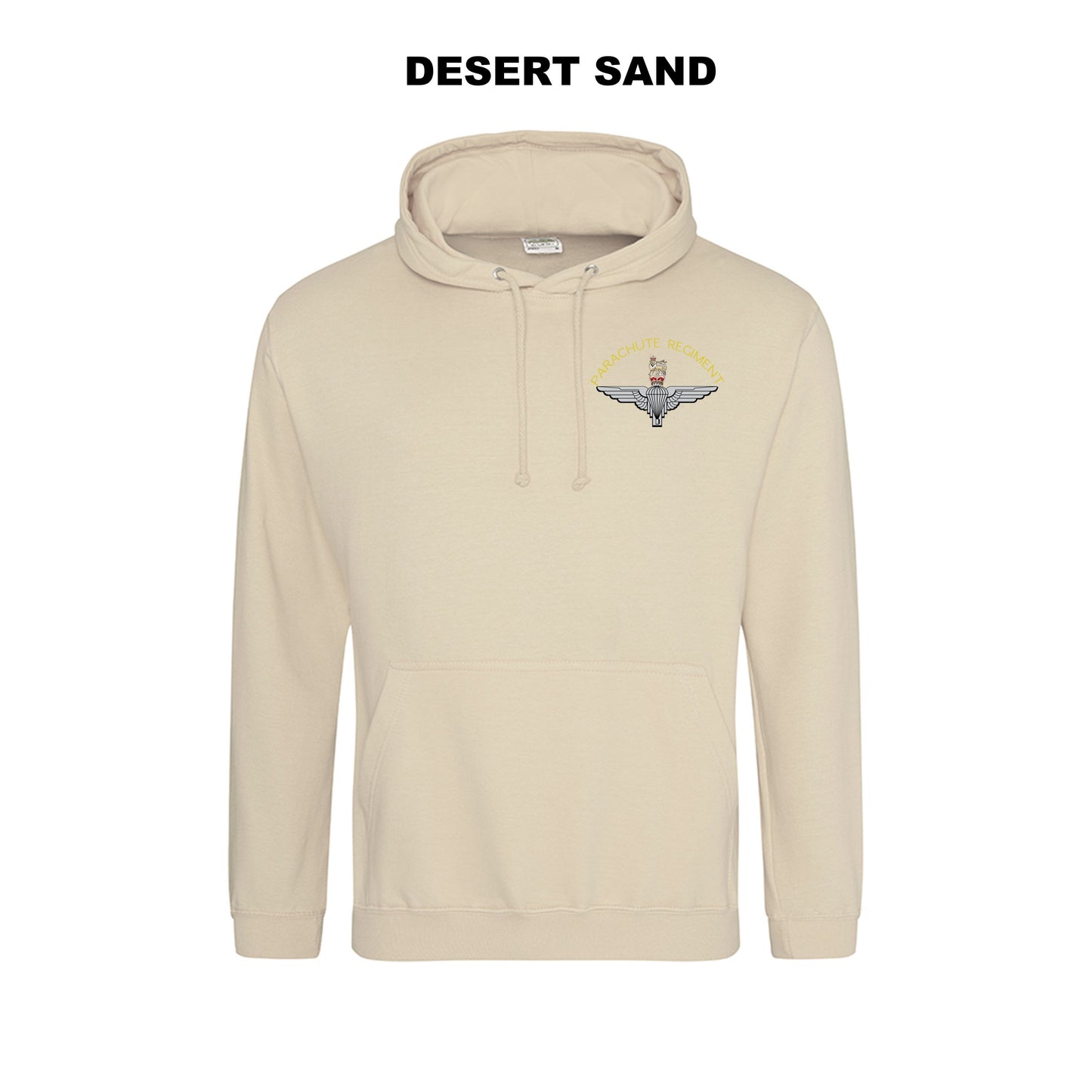 JH001-LCB- Large Cap-badge Parachute Regiment hoodie - Bespoke Emerald Embroidery Ltd
