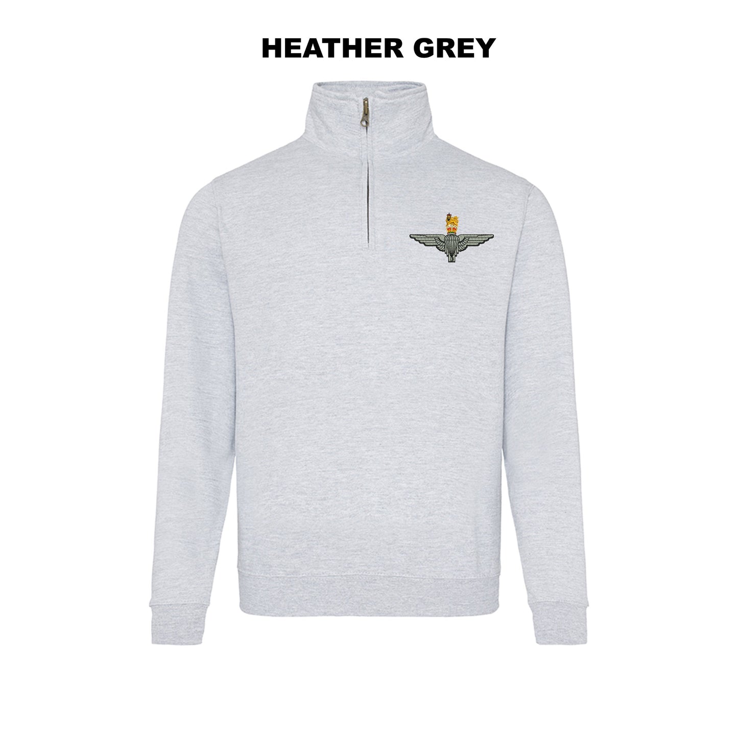 JH046 - Zip neck sweatshirt - Bespoke Emerald Embroidery Ltd