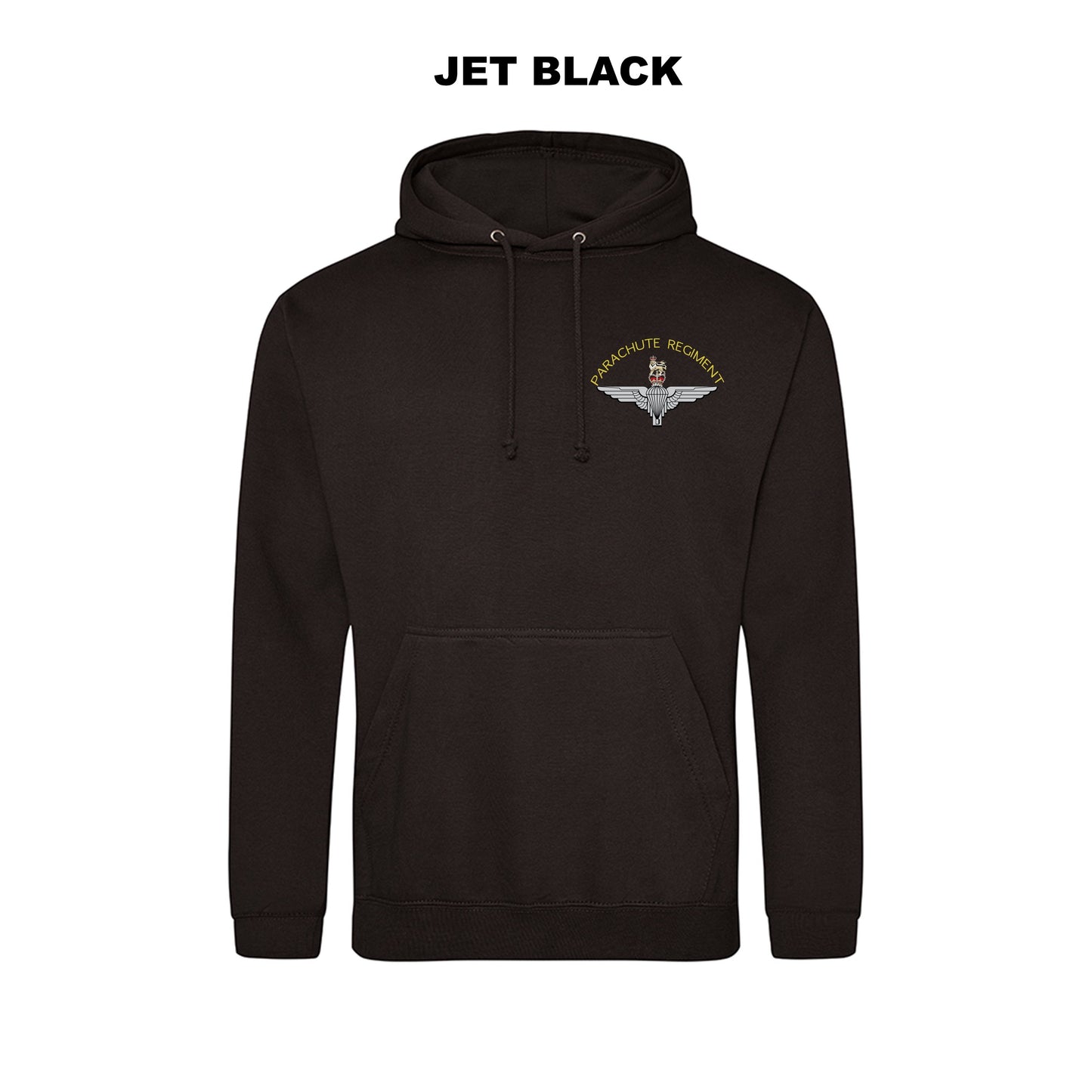JH001-LCB- Large Cap-badge Parachute Regiment hoodie - Bespoke Emerald Embroidery Ltd