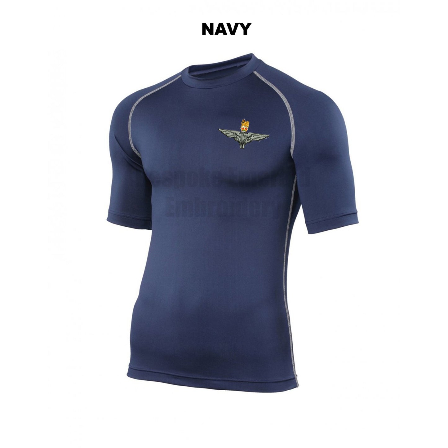RH002 - Rhino Short sleeve base layer - Bespoke Emerald Embroidery Ltd