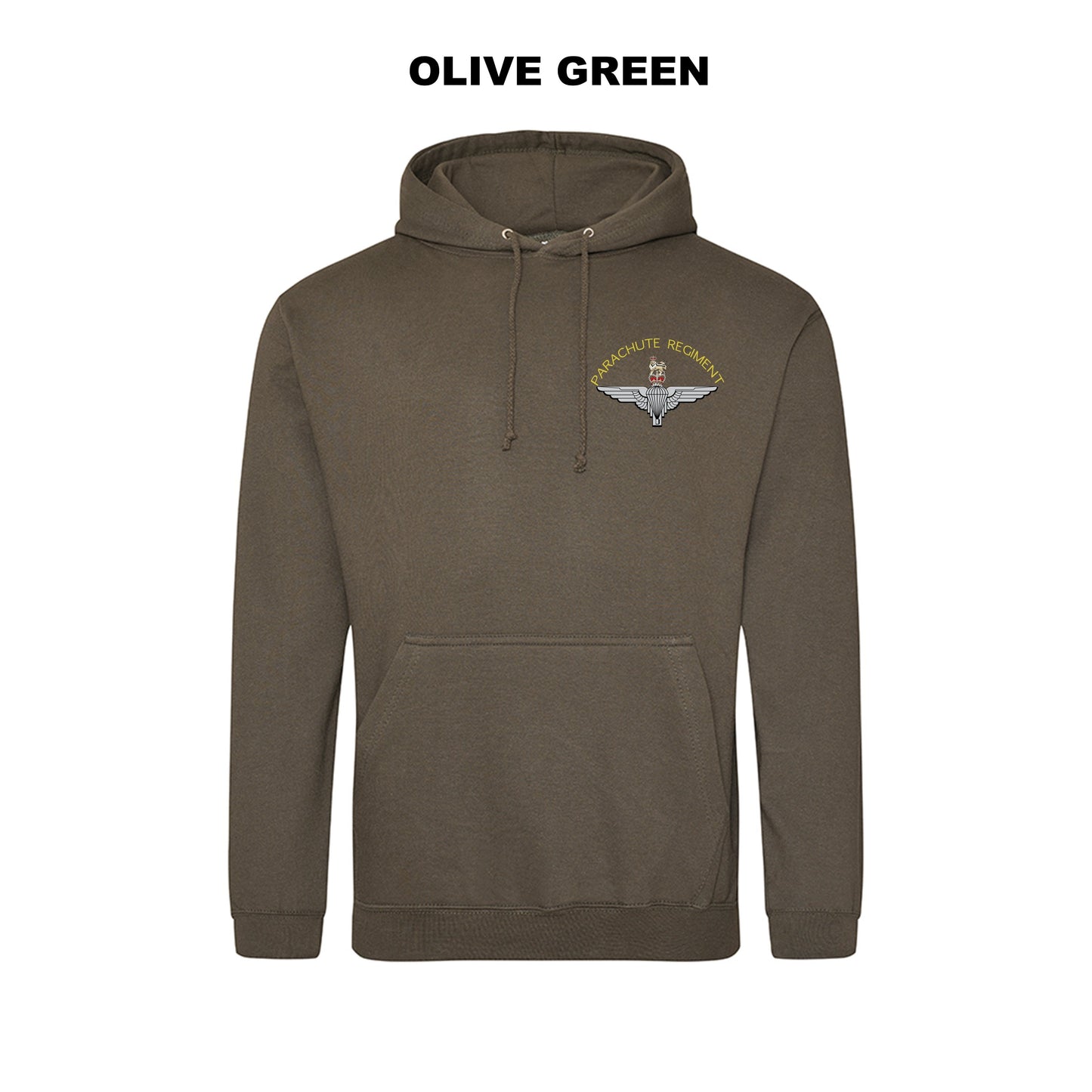 JH001-LCB- Large Cap-badge Parachute Regiment hoodie - Bespoke Emerald Embroidery Ltd