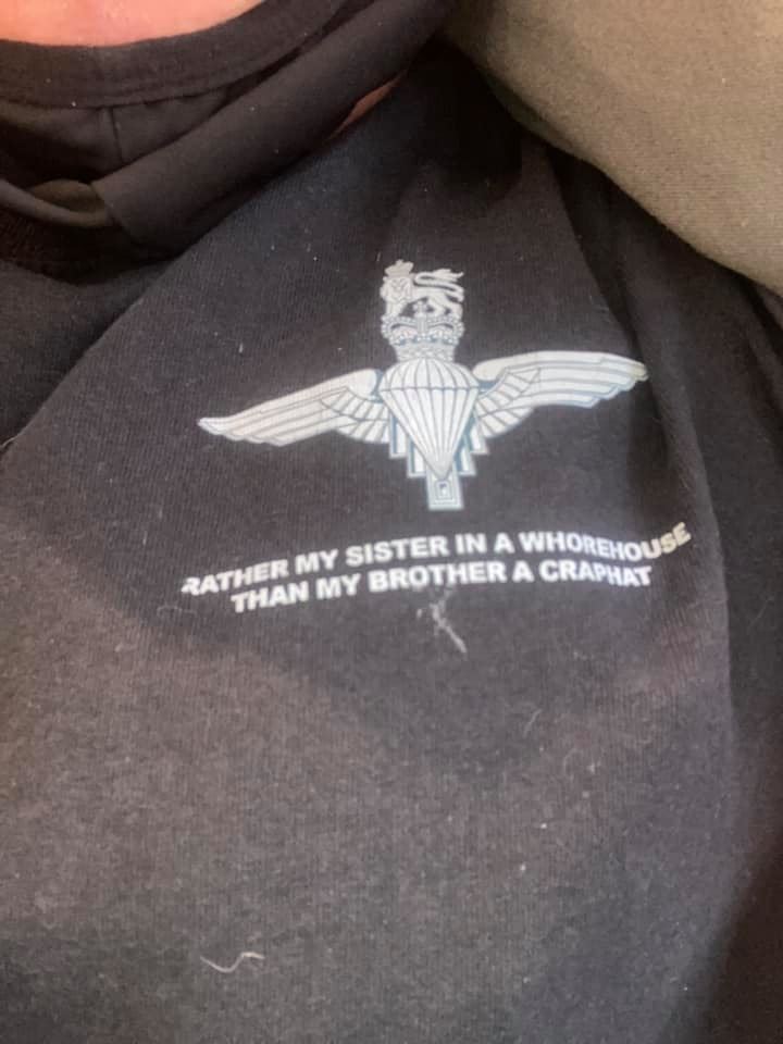 GD02 - Paratroopers Wanted Short sleeve T-Shirt - Bespoke Emerald Embroidery Ltd