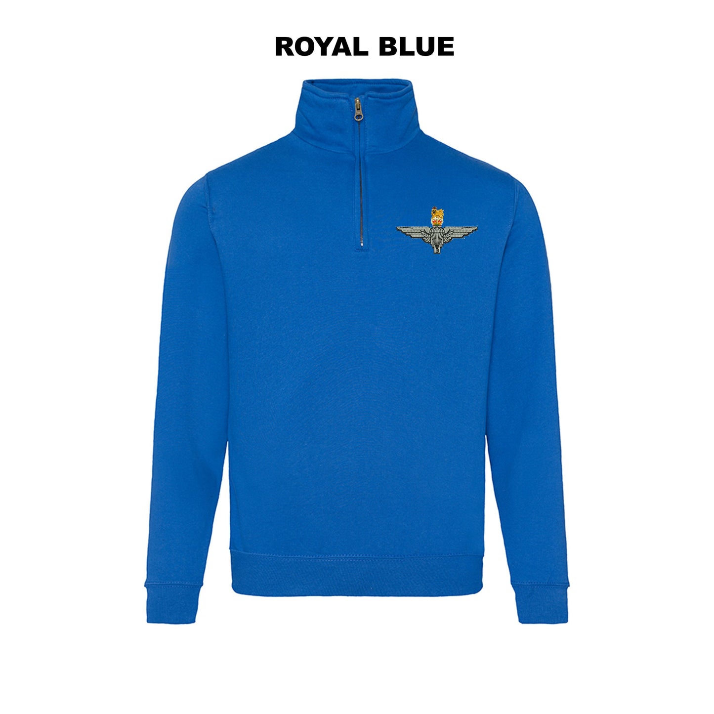 JH046 - Zip neck sweatshirt - Bespoke Emerald Embroidery Ltd