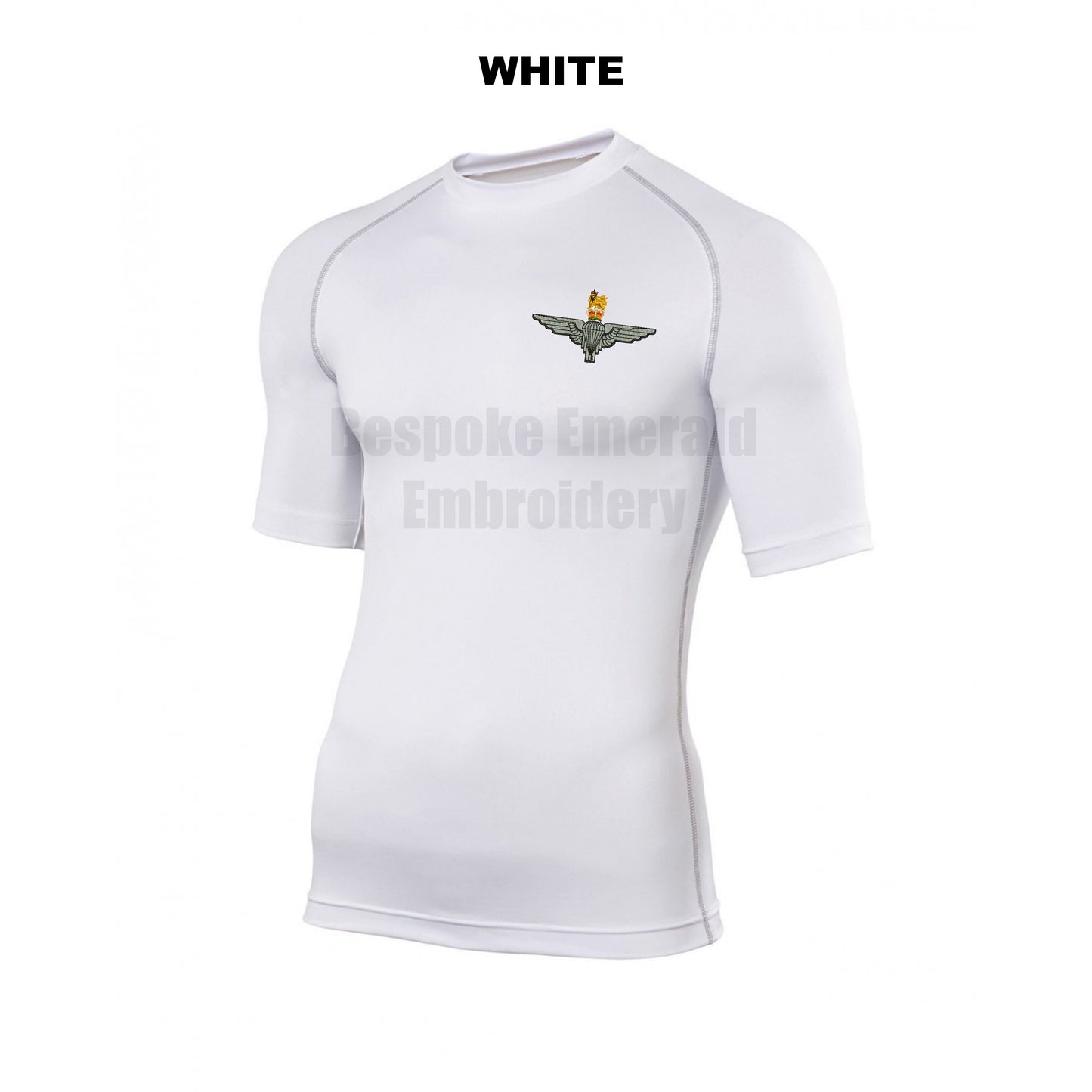 RH002 - Rhino Short sleeve base layer - Bespoke Emerald Embroidery Ltd