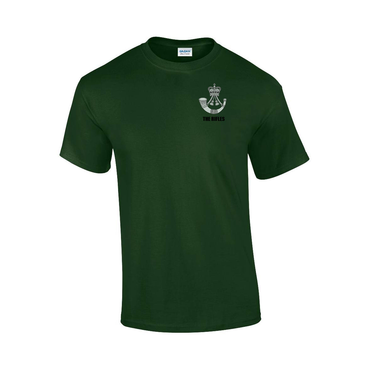 GD02 - The Rifles Premium Quality Embroidered T-Shirt - Bespoke Emerald Embroidery Ltd