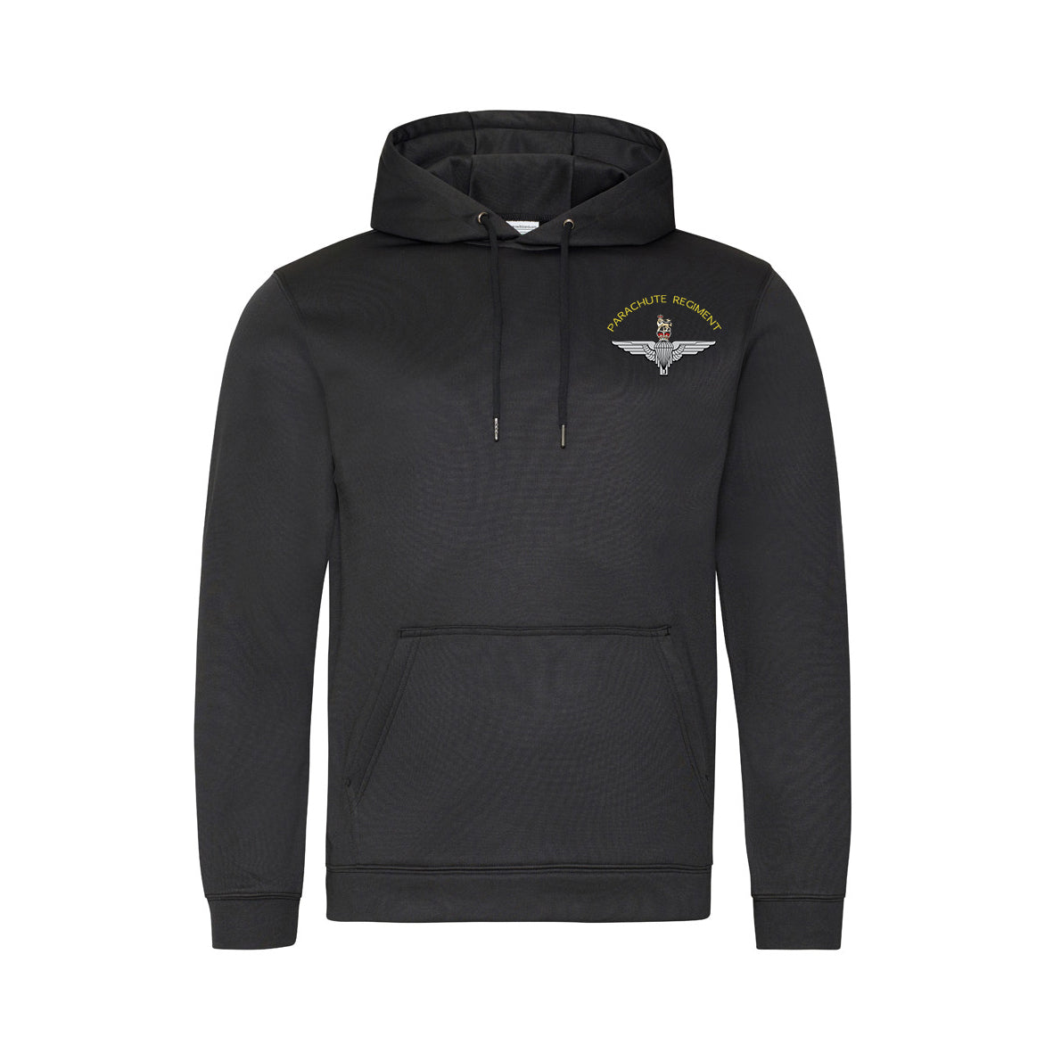 JH006 - Parachute Regiment Polyester Hooded Sweatshirt - Bespoke Emerald Embroidery Ltd