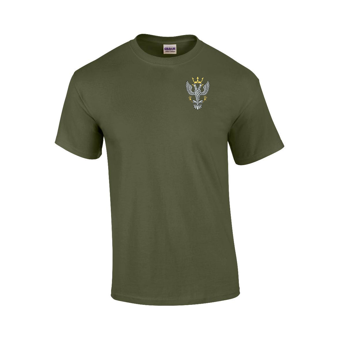 GD02 - Mercian Regiment Premium Quality Embroidered T-Shirt - Bespoke Emerald Embroidery Ltd