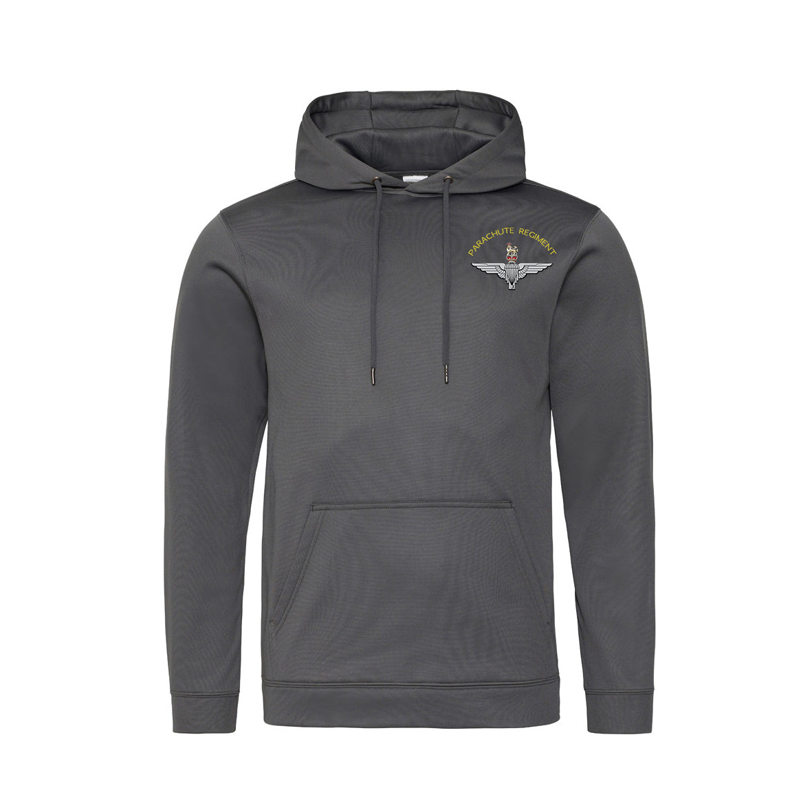JH006 - Parachute Regiment Polyester Hooded Sweatshirt - Bespoke Emerald Embroidery Ltd