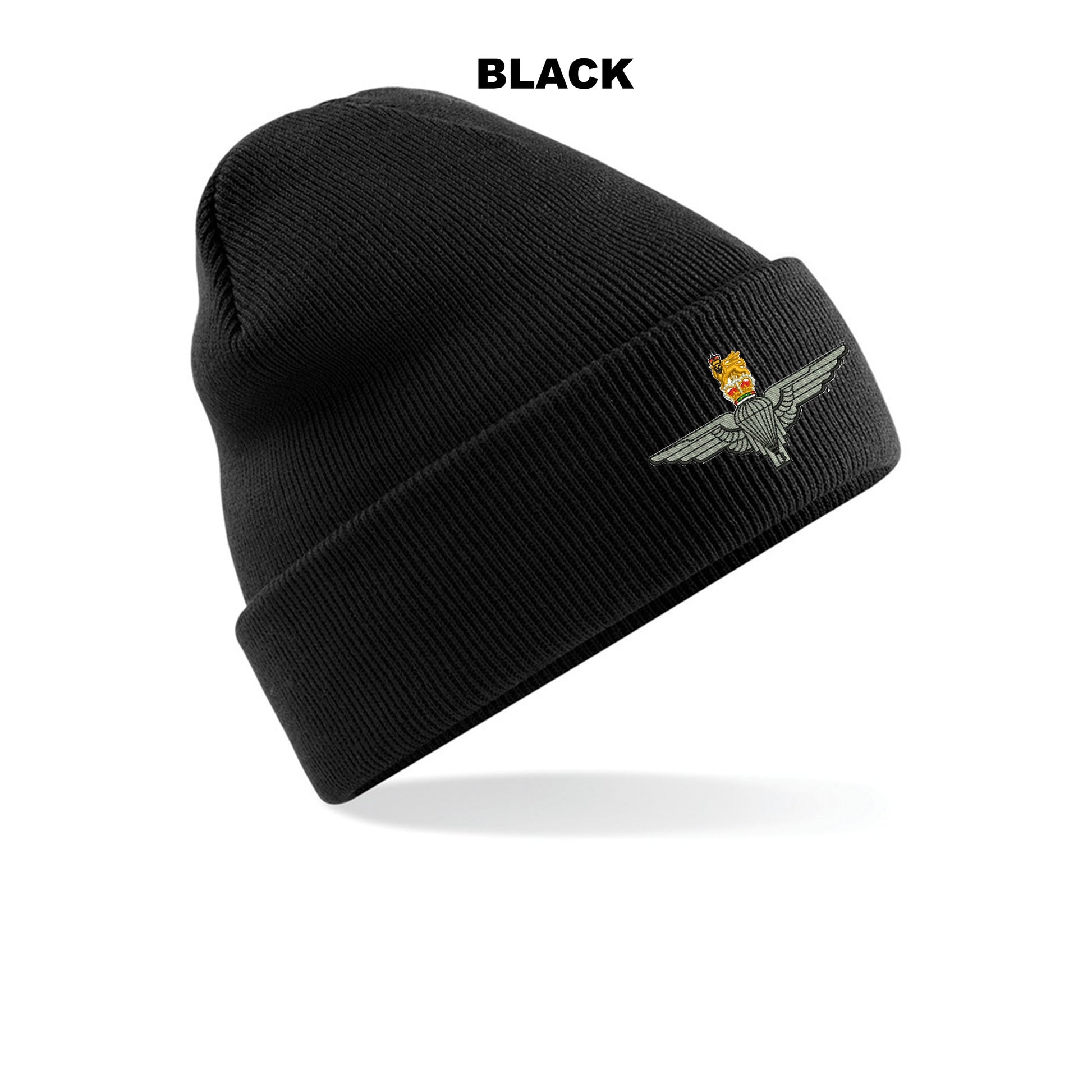 BB45 - Parachute Regiment Beanie Hat - Bespoke Emerald Embroidery Ltd