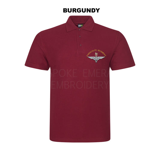 RX101 - Parachute Regiment Piqué Polo Shirt - Bespoke Emerald Embroidery Ltd