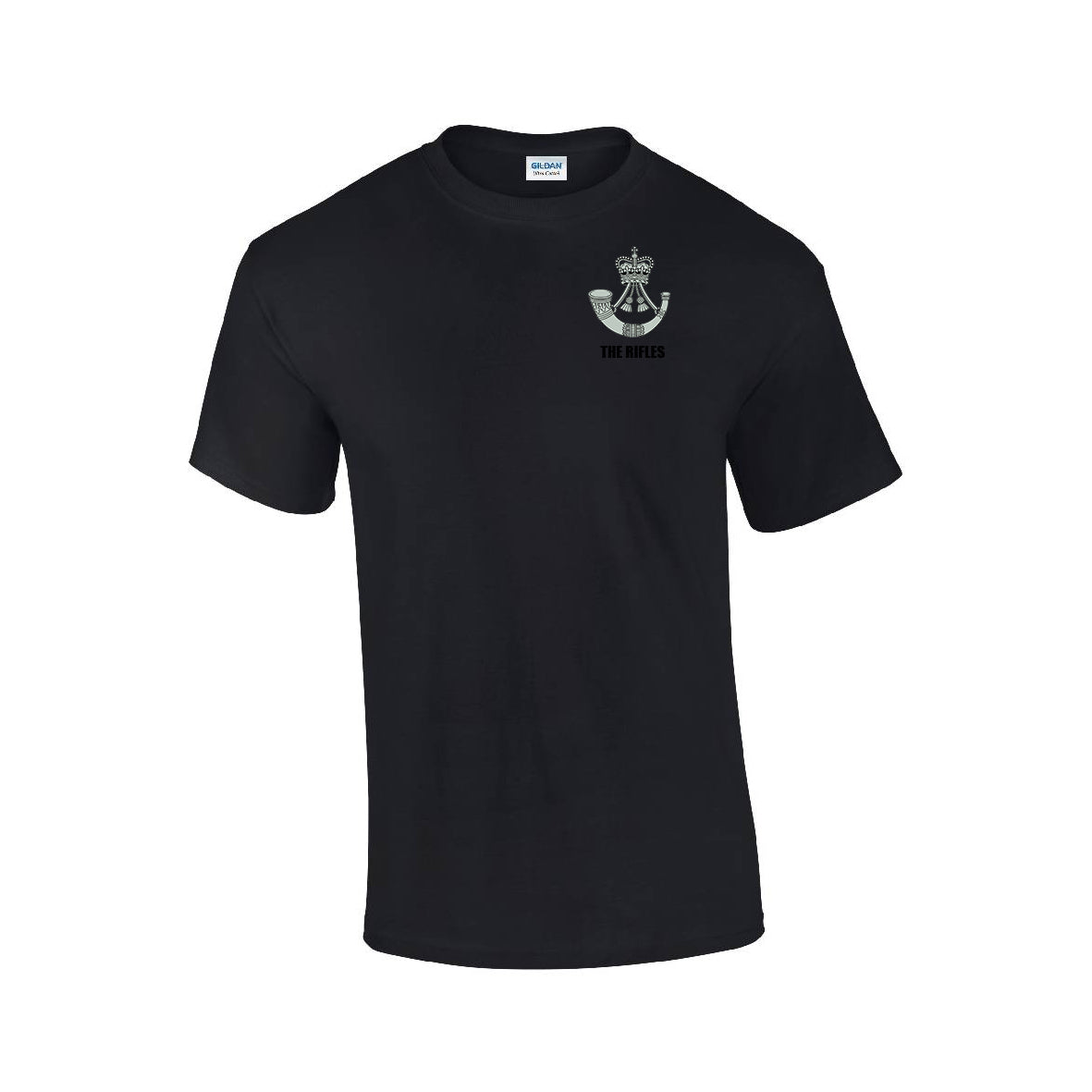GD02 - The Rifles Premium Quality Embroidered T-Shirt - Bespoke Emerald Embroidery Ltd