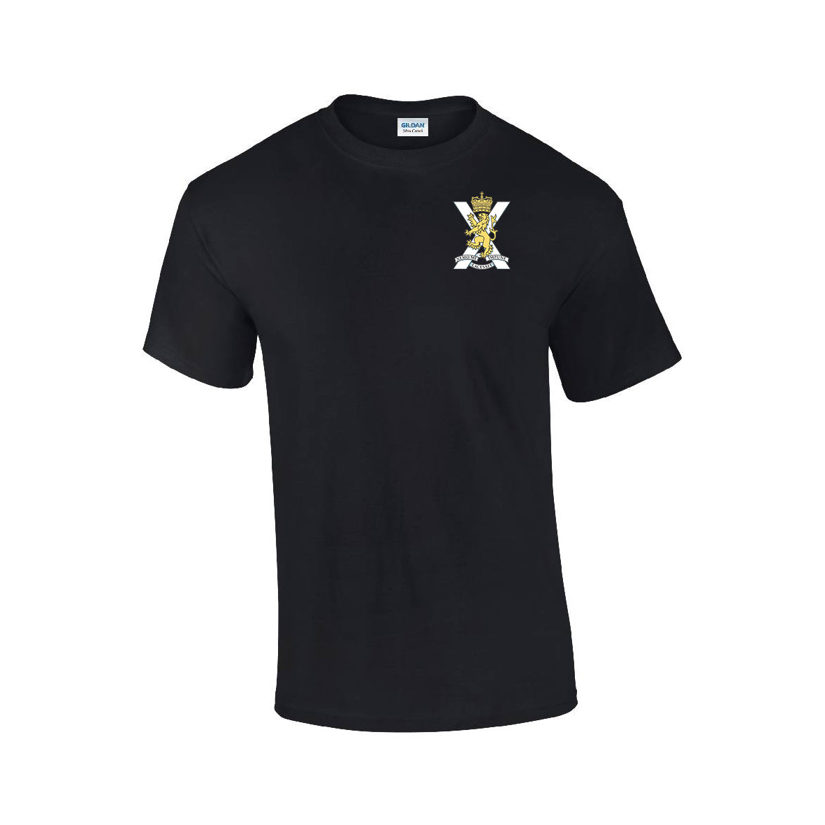 GD02 - Royal Regiment Of Scotland Premium Quality Embroidered T-Shirt - Bespoke Emerald Embroidery Ltd
