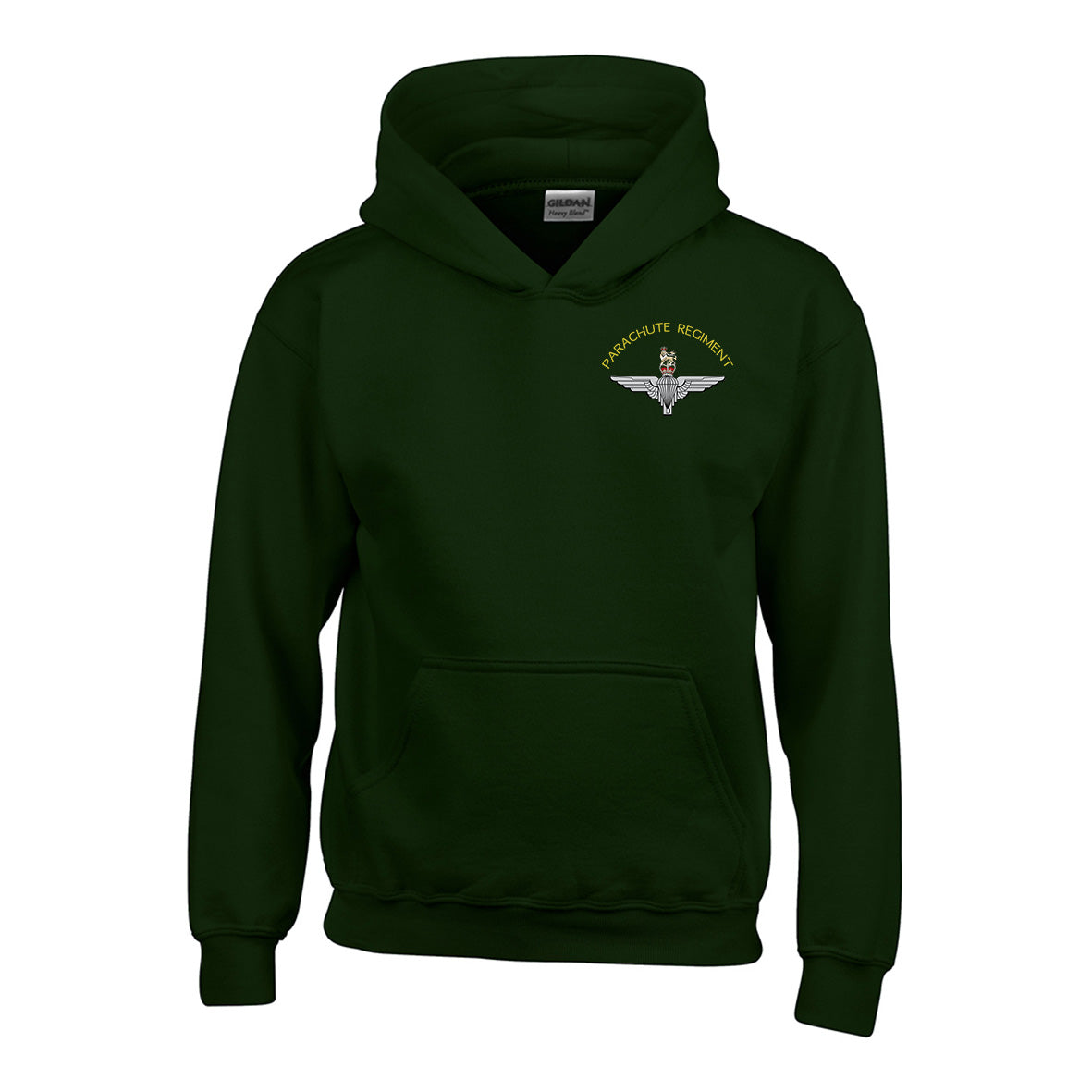 GD57B - Kids Parachute Regiment Hooded sweatshirt - Bespoke Emerald Embroidery Ltd