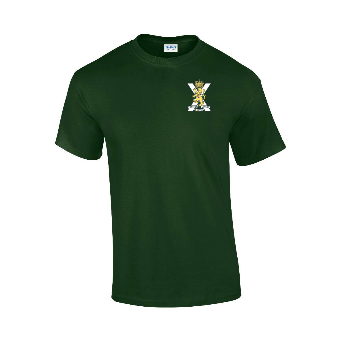 GD02 - Royal Regiment Of Scotland Premium Quality Embroidered T-Shirt - Bespoke Emerald Embroidery Ltd