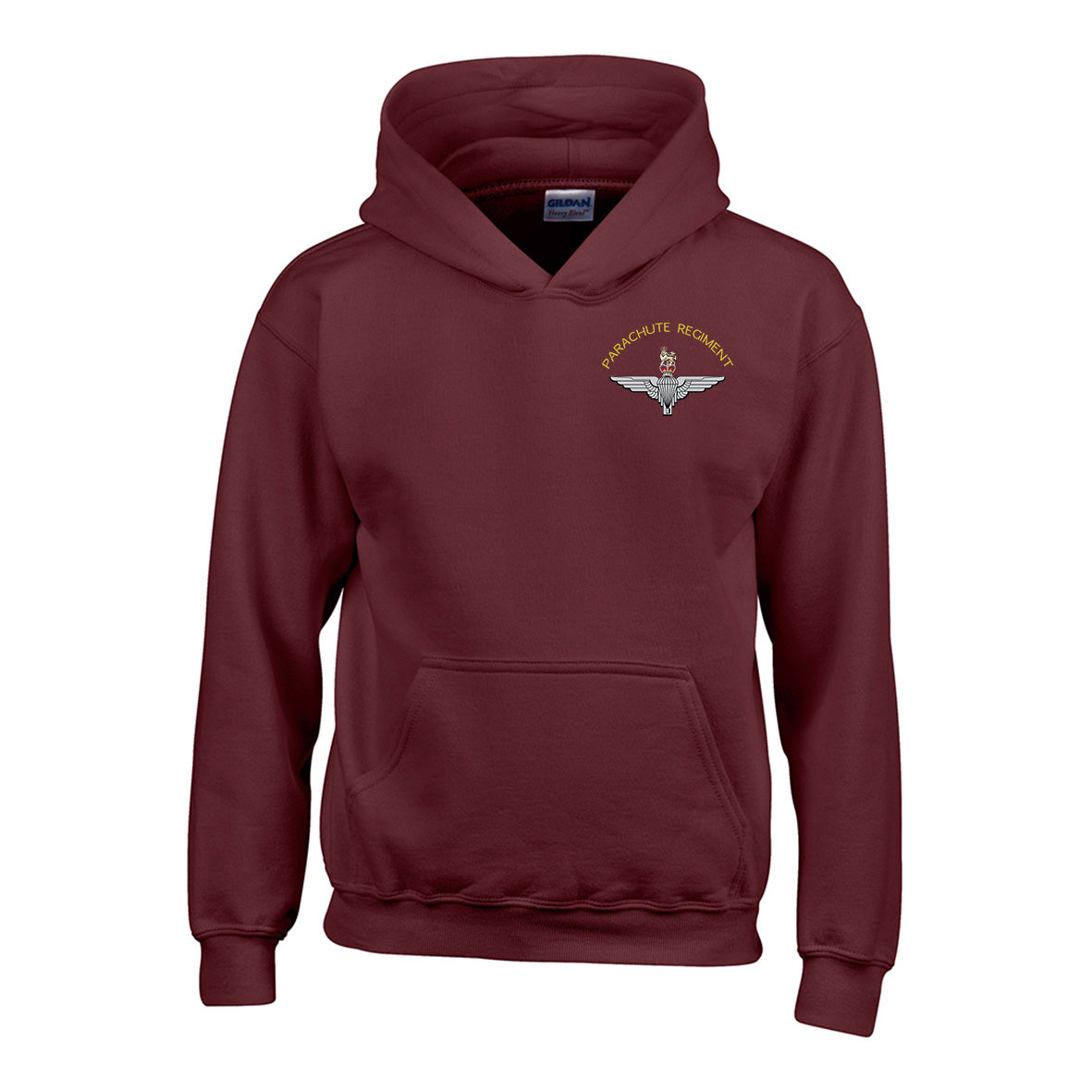 GD57B - Kids Parachute Regiment Hooded sweatshirt - Bespoke Emerald Embroidery Ltd