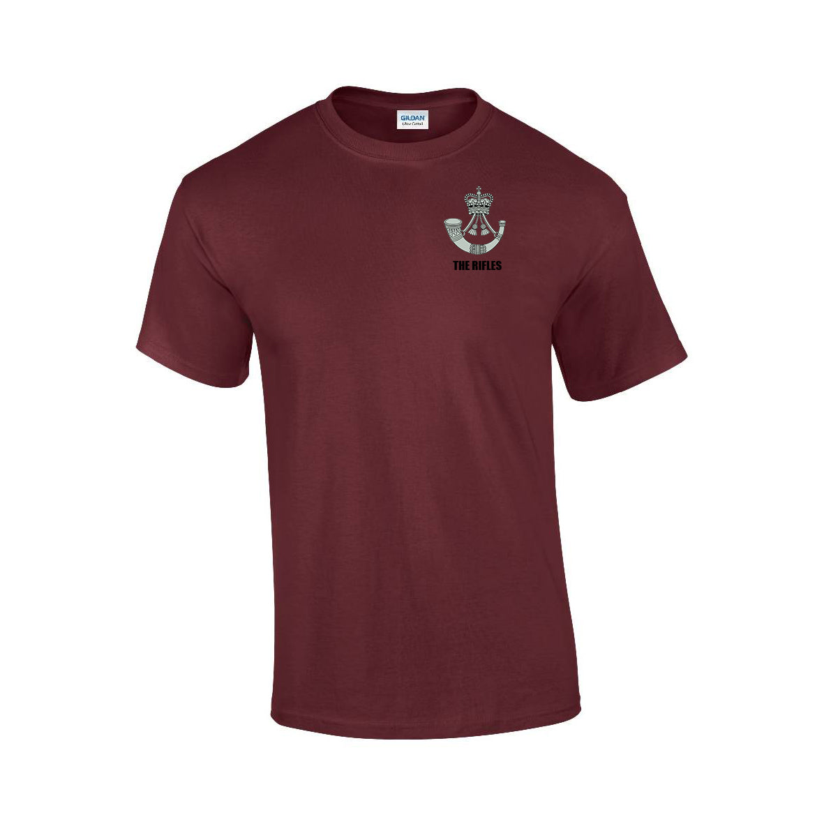 GD02 - The Rifles Premium Quality Embroidered T-Shirt - Bespoke Emerald Embroidery Ltd