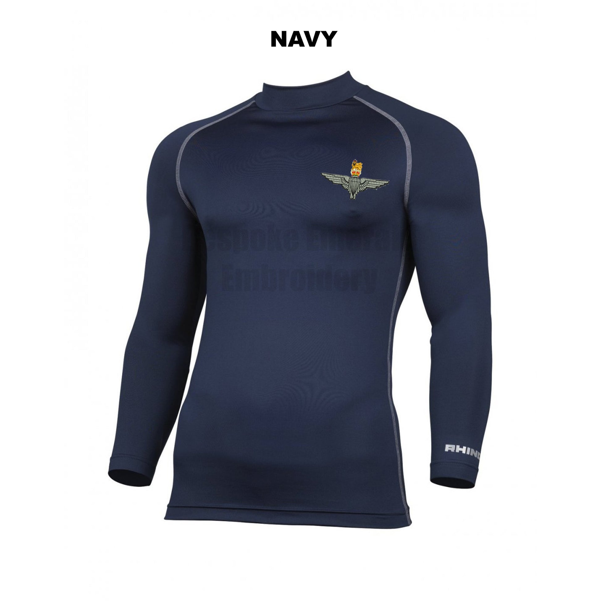 RH001 - Rhino Long Sleeved Baselayer - Bespoke Emerald Embroidery Ltd