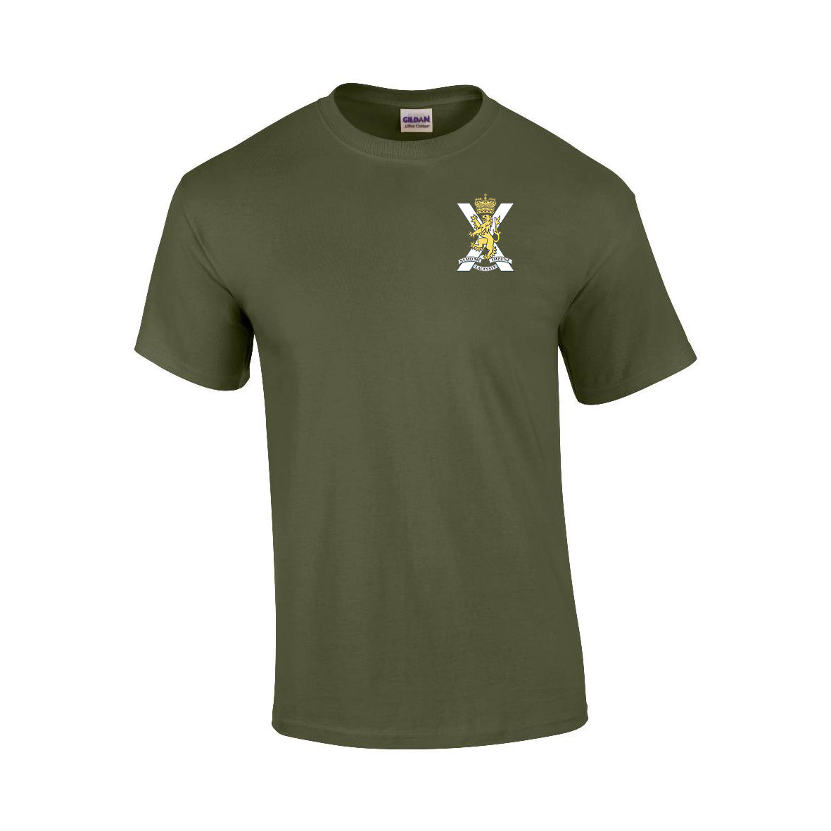 GD02 - Royal Regiment Of Scotland Premium Quality Embroidered T-Shirt - Bespoke Emerald Embroidery Ltd